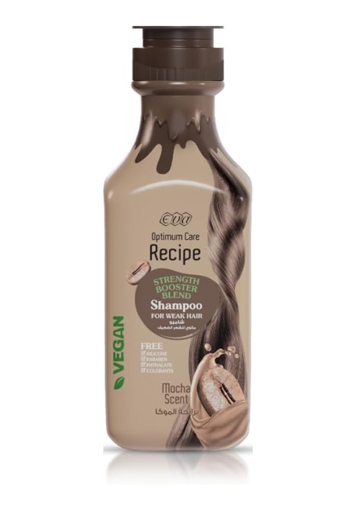 Eva Optimum Care Recipe Strength Booster Blend Shampoo Mocha Scent 350 Ml - Image 1